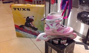 Rollers Adulto Abec 5 Rosa Y Negro !!