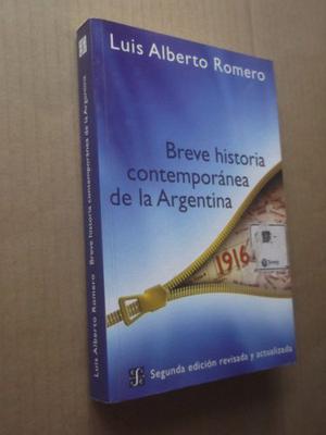 Breve Historia Contemporanea Argentina Luis Alberto Romero