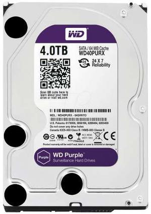Disco Rigido 4tb Western Digital Purple Dvr Security Oficial