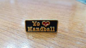 Pin Prendedor Yo Amo Handball Handbol Dorado Y Esmaltado