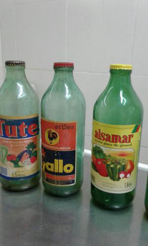 Botellas de Aceites Antiguas en Buen Est