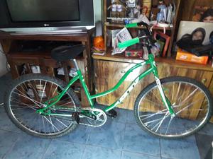 VENDO BICICLETA PLAYERA R26 NUEVA, IMPECABLE, HERMOSO