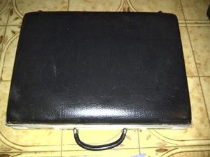 antiguo maletin portafolio con llave
