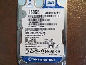 disco rigido western digital wdbevt 160gb leer bien