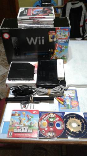 Nintendo Wii Negra Flayeada