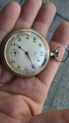 Reloj Omega De Bolsillo Original Suizo Del Ferrocarril