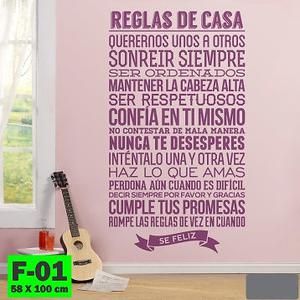 vinilo de pared decorativo autohadesivo frases con diseño