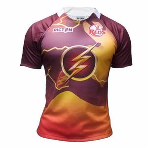 Camiseta Rugby Niño Picton Flash Reds + Envio Gratis