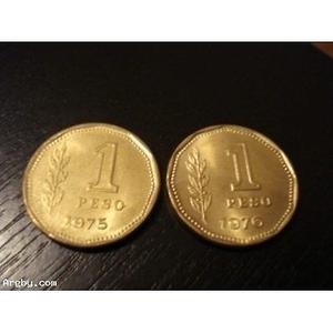 LOTE DE 3 MONEDAS DE 1 PESO 2 DE  DE 