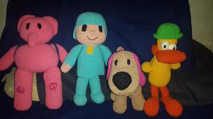Pocoyo Y Sus Amigos. Muñecos Tejidos Al Crochet