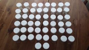 50 Envases Yogurt Vidrio con Tapa Plastica
