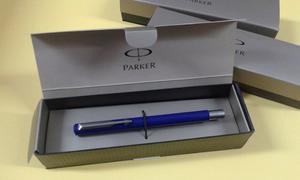 Lapicera Parker Vector - Cuerpo Azul Rojo Negro