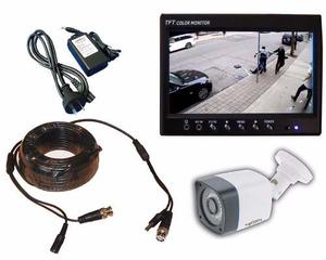 Monitor Pantalla Lcd 7 Tft Seguridad Video Camara Sd Auto