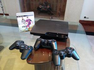 Sony Playstation 3 Slim 320GB 3 joysticks FIFA17 Assassin's