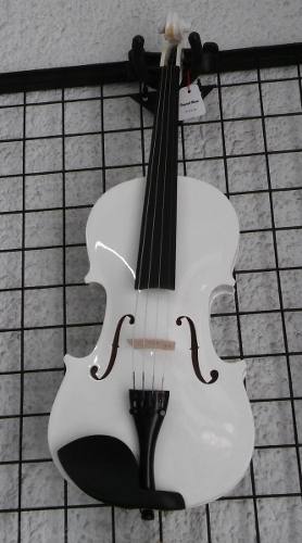 Violin De Colores 4/4 Con Estuche, Arco Y Resina - Blanco