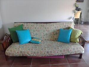 oferta sillón cama futon madera