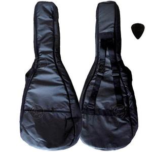 Funda Acolchada Para Guitarra Criolla Clasica Premium + Pua