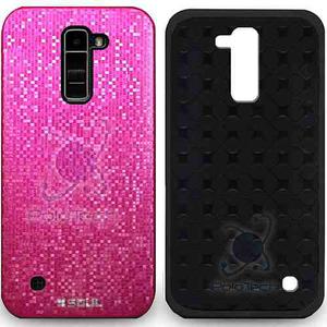 Funda Tpu Lg K10 K4 K8 Brillo Diseño + Film Vidrio Templado