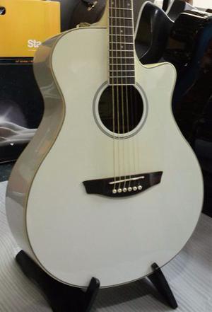 Guitarra Acústica Blanco Apx Parquer Gac109mcvw