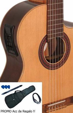 Guitarra Fonseca 40kec Eq Y Afinador Funda Y Acc