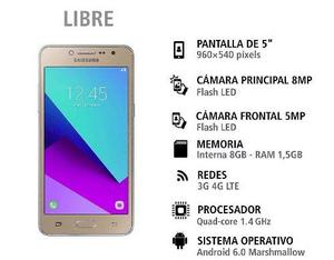 Samsung J2 Prime, Nuevo, Liberado, Todos Los Colores + Templ