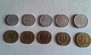 10 Monedas Pesos Argentinos
