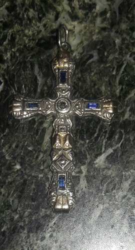 Antigua Cruz De Oro Y Plata Crucifijo
