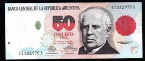 Billete Argentina 50 Pesos Convertibles Bottero  Ex+