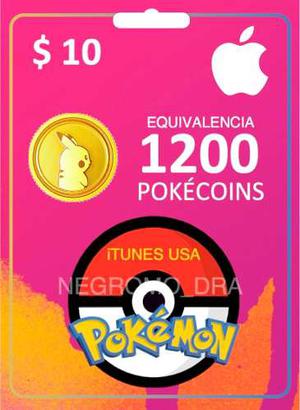 Código Itunes Usa $ Pokécoins En Pokemon Go