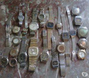 LOTE DE RELOJES A REPARAR DE BUENAS MARCAS.