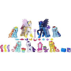 My Little Pony Luna Celestia Pony X7 + Spike Nuevos Sin Caja