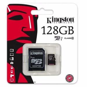 TARJETA DE MEMORIA MICRO-SD 128 GB. KINGSTON CLASE:10 CON
