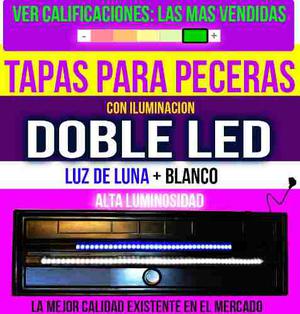 Tapa Para Pecera 150 X 40 C/ Doble Leds (luz De Luna+blanco)