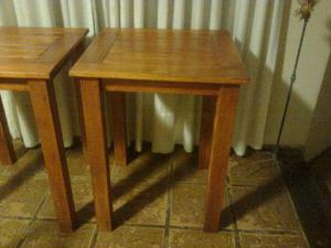 mesa bar de madera de eucalipto