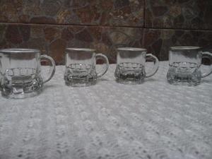 4 vasitos para whisky de cristal