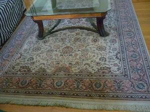 alfombra tipo persa keshan de lana pura belgica kalpakian