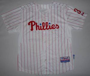 Casaca De Baseball -3- Xl - Phillies (junveil/mujer) - Mjc