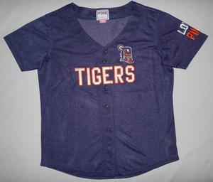 Casaca De Baseball - S - Detroit Tigers (juvenil/mujer) - Vs