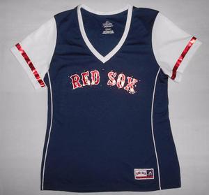 Casaca De Baseball - Xl - Red Sox (juvenil/mujer) - Mjc