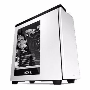 Combo Gabinete Mid Tower Nzxt H440 Blanco H440 Negro Ventana