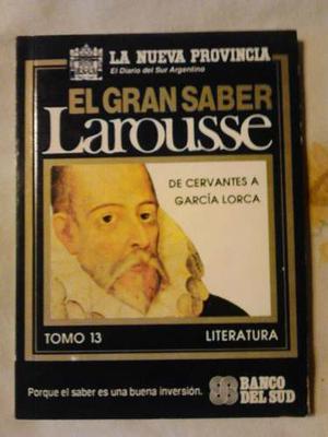 El Gran Saber Larousse Tomo 13 Literatura De Cervantes A Gar