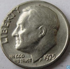 Moneda 10 Centavos  Estados Unidos