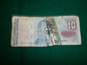 1 papel moneda de 10 australes ver mas