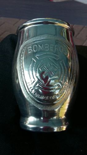 Mate Cincelado Bomberos De La Ciudad