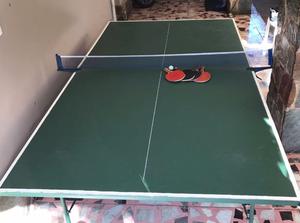 Mesa de Ping Pong tenis de mesa red y paletas