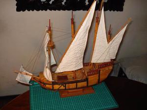 Modelismo Naval Barco Galeón Siglo 15 En Kit Simple Y