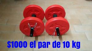 Par de mancuernas con 10 kg Cada 1