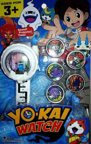 Yokai Watch Reloj Digital C/luz Sonido+ 5 Medallas Proyecta