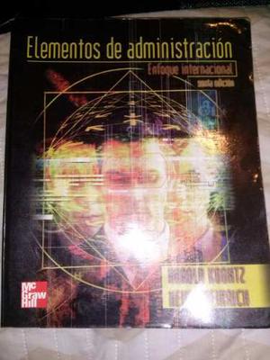 Libro Elementos De Administración. Enfoque Internacional.