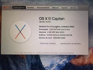 MacBook Pro 13" mid  actualizada, vuela